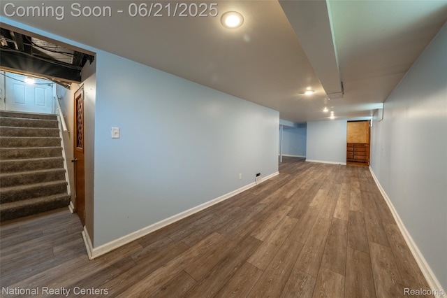 3572 Tyler Ave, Berkley, MI 48072 - finished below grade area featuring wood finished floors and stairs