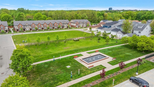 164 Jotham Ave, Auburn Hills, MI 48326 - aerial view of residential area with a heavily wooded area