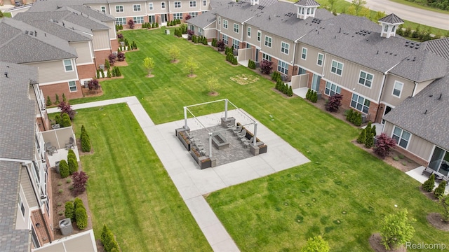 164 Jotham Ave, Auburn Hills, MI 48326 - aerial view of residential area