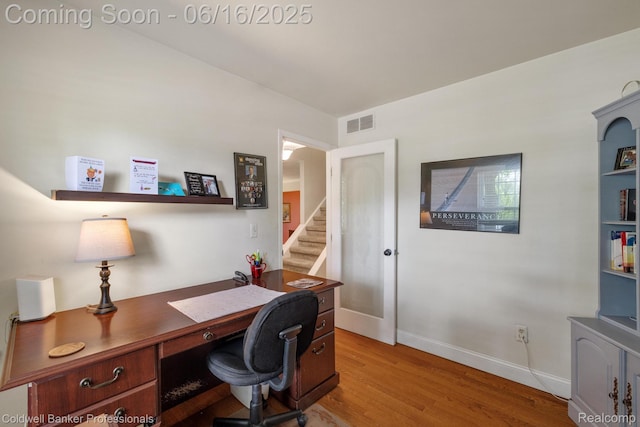 3184 Cedar Key Dr, Lake Orion, MI 48360 - office area with wood finished floors and baseboards