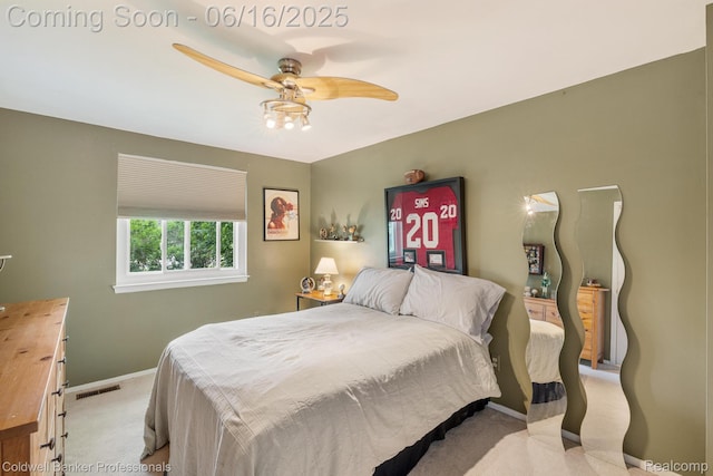 3184 Cedar Key Dr, Lake Orion, MI 48360 - bedroom with carpet flooring and a ceiling fan