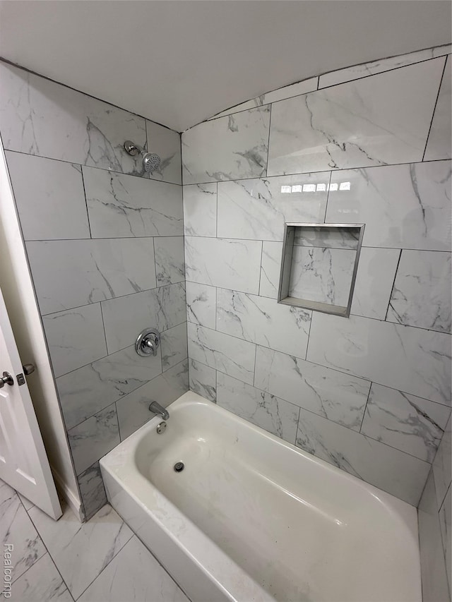11735 Braile St, Detroit, MI 48228 - full bath with bathing tub / shower combination and marble finish floors