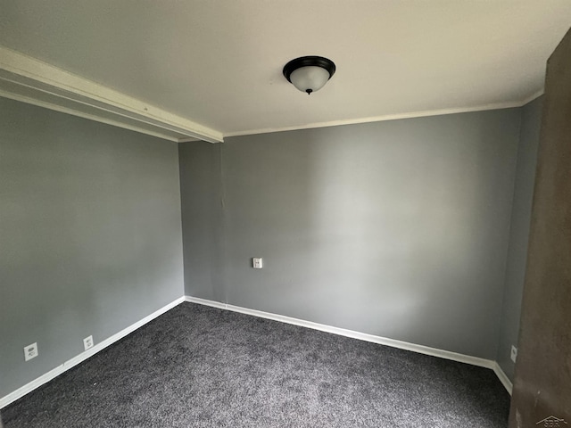 1807 Union Ave, Saginaw, MI 48602 - unfurnished room featuring dark colored carpet and ornamental molding