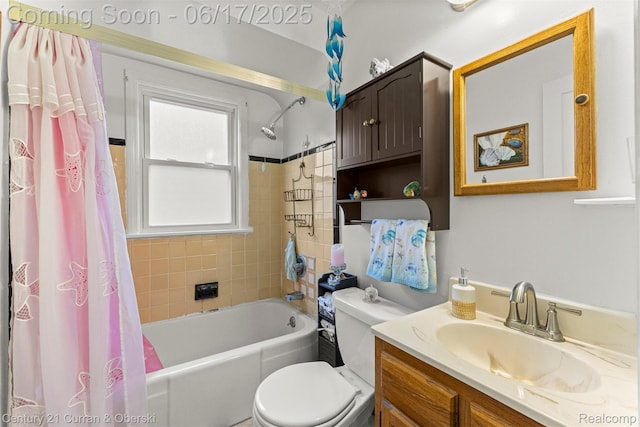 7652 Osage Ave, Allen Park, MI 48101 - bathroom with shower / bath combination with curtain and vanity