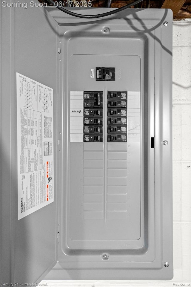 7652 Osage Ave, Allen Park, MI 48101 - utility room with electric panel