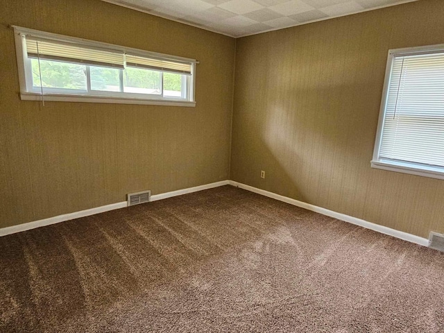 1363 Swain St, White Cloud, MI 49349 - spare room featuring dark colored carpet