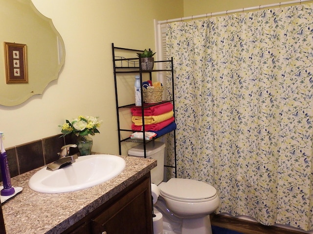 3461 S James Rd, Baldwin, MI 49304 - bathroom featuring vanity and a shower with shower curtain