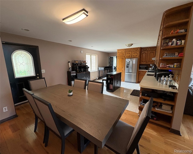 3351 Reid Rd, Swartz Creek, MI 48473 - dining room with light wood-style flooring