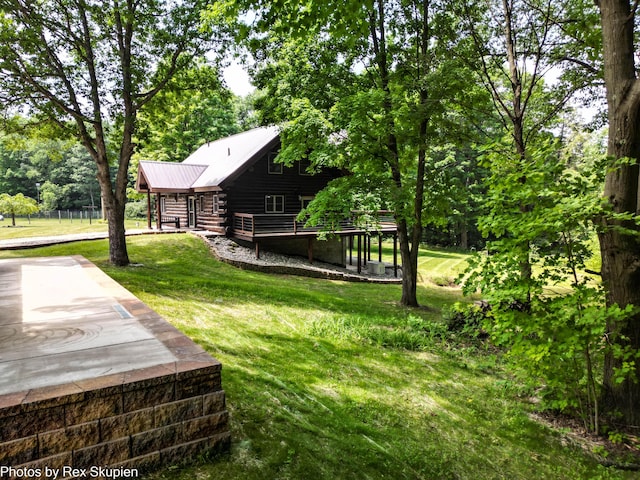 4585 W Arrowhead Dr, White Cloud, MI 49349 - view of grassy yard