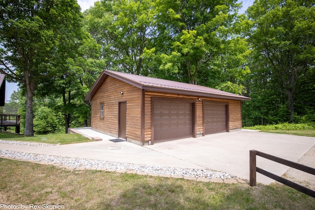 4585 W Arrowhead Dr, White Cloud, MI 49349 - view of detached garage