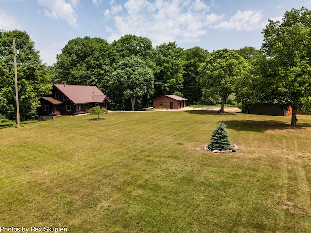 4585 W Arrowhead Dr, White Cloud, MI 49349 - view of green lawn
