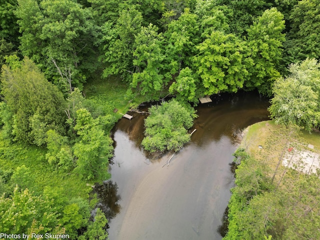 4585 W Arrowhead Dr, White Cloud, MI 49349 - drone / aerial view of a nearby body of water