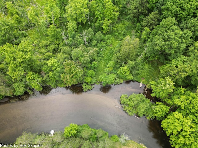 4585 W Arrowhead Dr, White Cloud, MI 49349 - aerial view of a nearby body of water