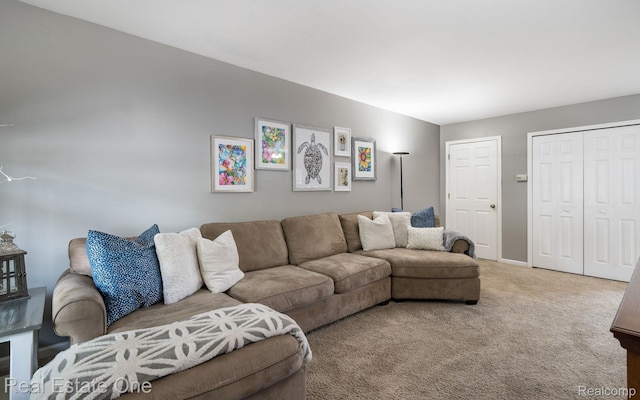 438 Oakgrove Ct, Clawson, MI 48017 - living area with carpet and baseboards