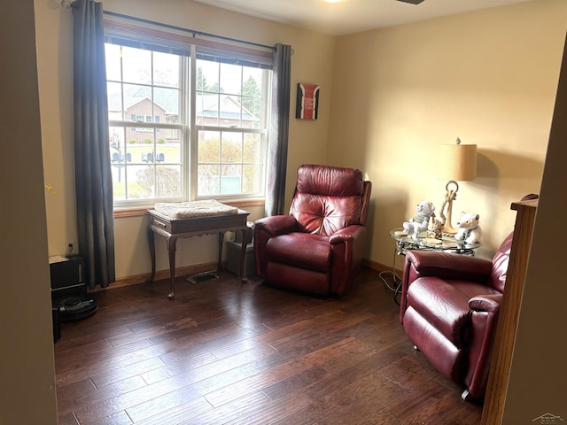 3004 Mackinaw Meadows Dr, Saginaw, MI 48603 - sitting room featuring hardwood / wood-style floors and baseboards
