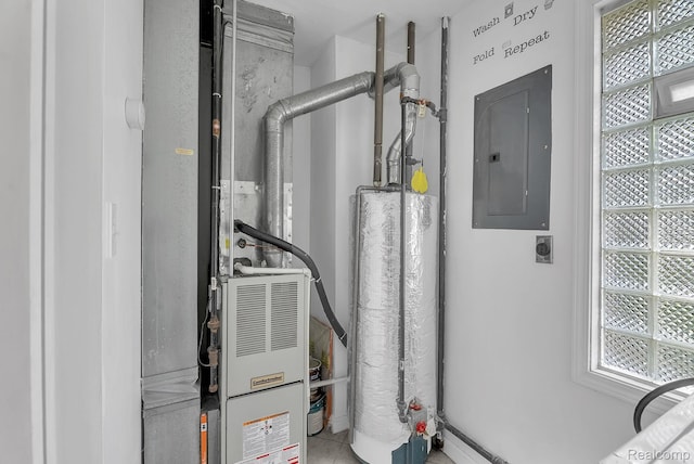 5941 Ziegler St, Taylor, MI 48180 - utilities featuring electric panel, water heater, and heating unit