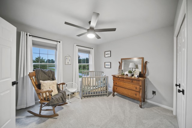874 Pinecrest, Dexter, MI 48130 - carpeted bedroom with a closet and a ceiling fan