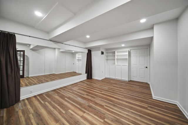 874 Pinecrest, Dexter, MI 48130 - finished below grade area featuring wood finished floors and recessed lighting