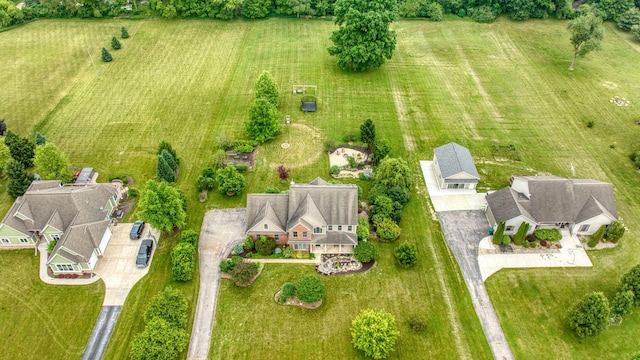 874 Pinecrest, Dexter, MI 48130 - aerial view of sparsely populated area with rows of crops