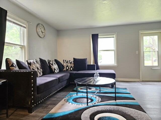 1406 Bixby Rd, Kalamazoo, MI 49048 - living room featuring wood finished floors