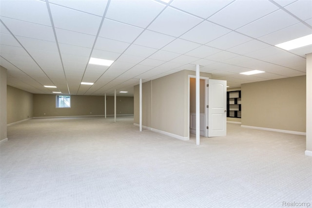 48913 Pinebrook Dr, Utica, MI 48315 - below grade area featuring light colored carpet