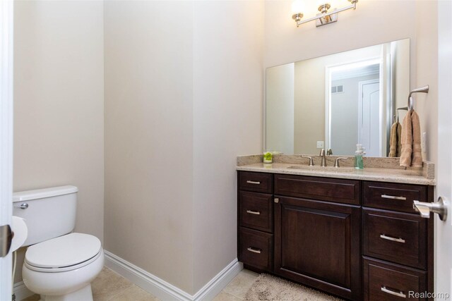 48913 Pinebrook Dr, Utica, MI 48315 - bathroom with vanity and tile patterned flooring