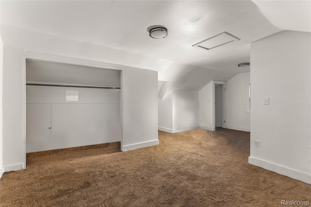 12719 Sussex St, Detroit, MI 48227 - additional living space featuring lofted ceiling, attic access, and carpet
