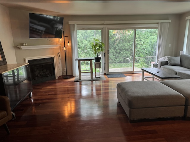 773 Kirts Blvd, Troy, MI 48084 - living room featuring a fireplace and hardwood / wood-style flooring