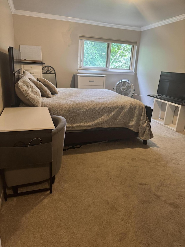 773 Kirts Blvd, Troy, MI 48084 - bedroom with ornamental molding and carpet flooring