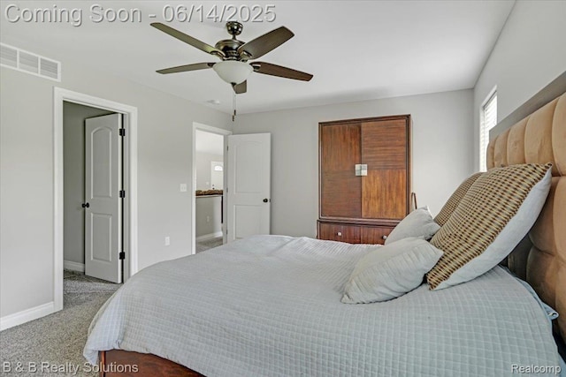 453 Angle Rd, Lapeer, MI 48446 - bedroom featuring carpet floors and a ceiling fan