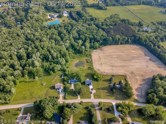 453 Angle Rd, Lapeer, MI 48446 - aerial overview of property's location featuring a forest