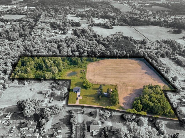 453 Angle Rd, Lapeer, MI 48446 - view of property location with property parcel outlined
