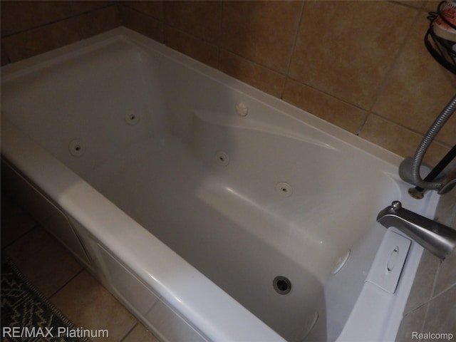 15274 Regina Ave, Allen Park, MI 48101 - full bathroom with tile patterned floors and a tub with jets