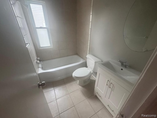 248 W Longfellow Ave, Pontiac, MI 48340 - full bathroom with tile patterned floors, vanity, and shower / washtub combination