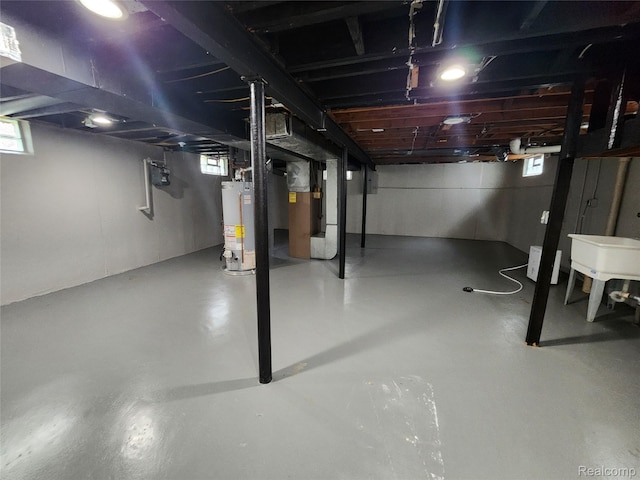 248 W Longfellow Ave, Pontiac, MI 48340 - below grade area with water heater and heating unit
