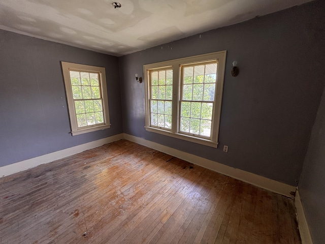 1407 Michigan Ave, Alma, MI 48801 - empty room featuring hardwood / wood-style flooring and baseboards