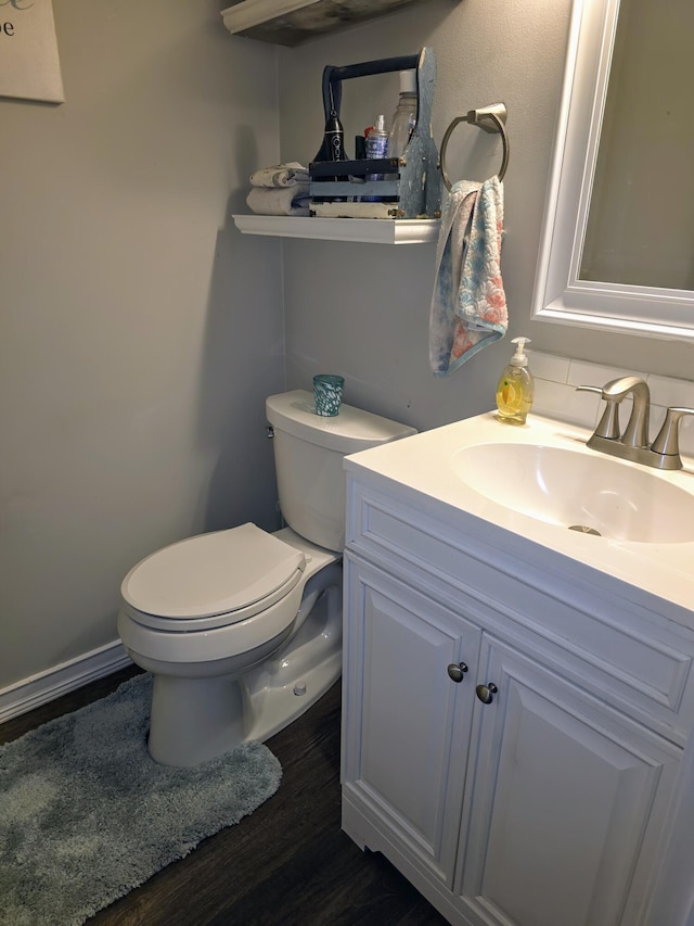 24825 Timber Ridge Trl, Flat Rock, MI 48134 - bathroom featuring vanity and wood finished floors