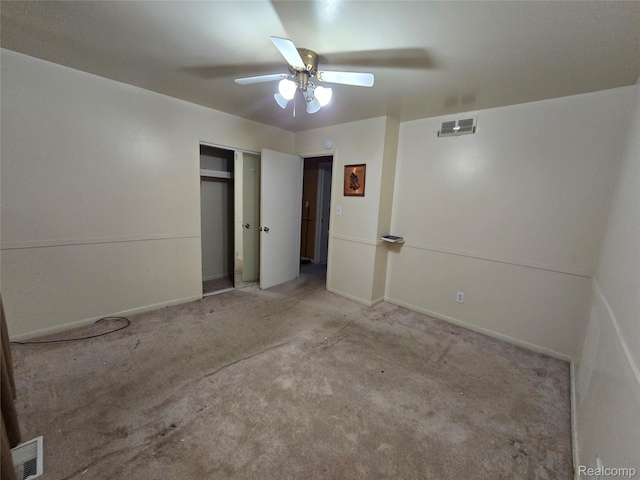21450 Evergreen Rd, Southfield, MI 48075 - unfurnished bedroom featuring carpet floors, a closet, and ceiling fan