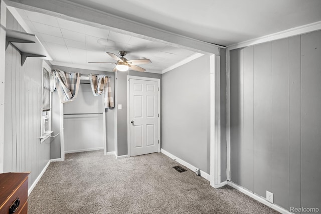 2263 Overridge Ave, Waterford, MI 48327 - below grade area with carpet floors and ceiling fan