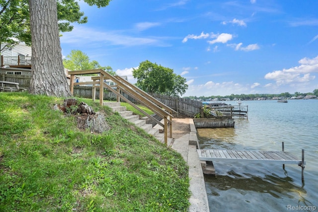 2263 Overridge Ave, Waterford, MI 48327 - dock with a water view and stairs