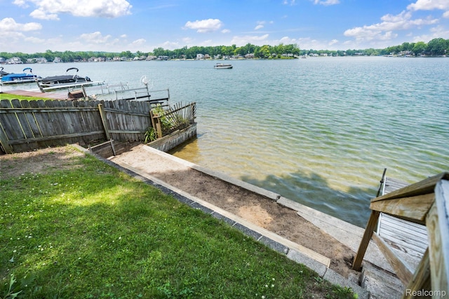 2263 Overridge Ave, Waterford, MI 48327 - dock area featuring a water view