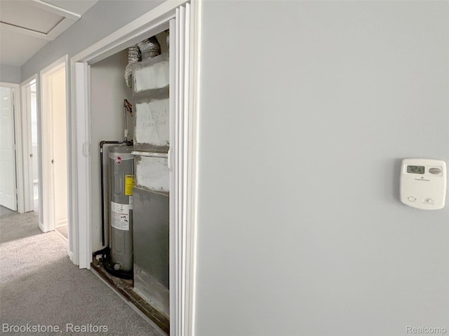 853 Melrose St, Pontiac, MI 48340 - utility room with electric water heater