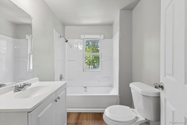 3140 Moore St, Inkster, MI 48141 - full bathroom featuring vanity, wood finished floors, and shower / washtub combination
