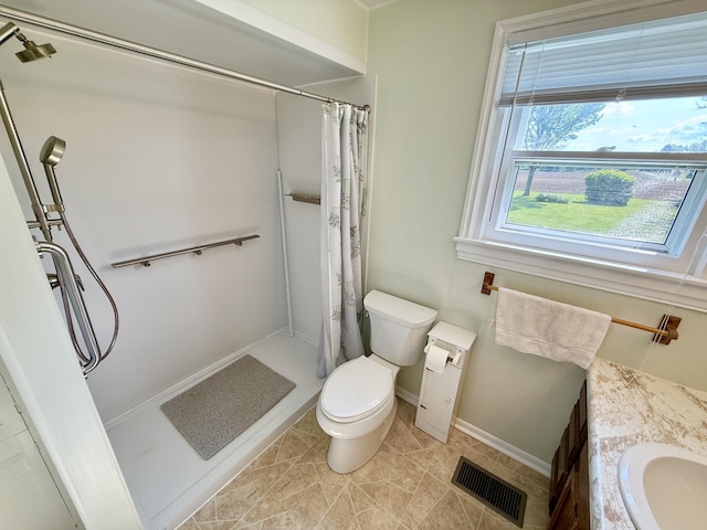 16130 Addison Rd, Addison, MI 49220 - full bath featuring curtained shower, vanity, and tile patterned flooring