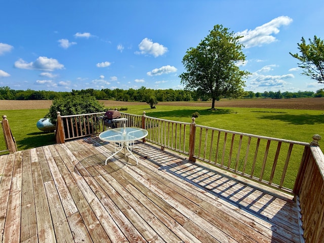 16130 Addison Rd, Addison, MI 49220 - wooden deck with a lawn