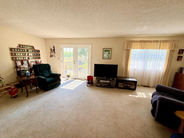 16130 Addison Rd, Addison, MI 49220 - living area with a textured ceiling and carpet