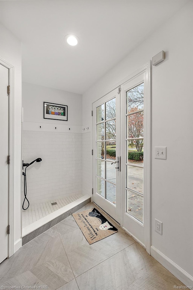 1174 Lakeside Dr, Birmingham, MI 48009 - doorway featuring baseboards and recessed lighting