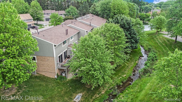 854 Yorktown Ct, Northville, MI 48167 - aerial view of a tree filled landscape