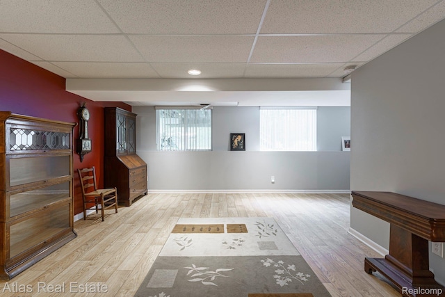 3527 Applewood Ln Unit 2, Grand Blanc, MI 48439 - unfurnished room with a paneled ceiling and wood finished floors