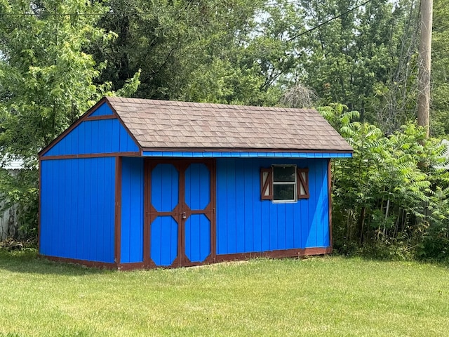 1225 Huntly Rd, Niles, MI 49120 - view of shed with a wooded view